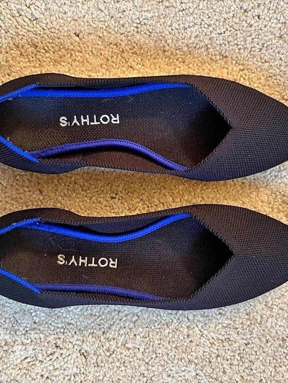Rothy's The Point Pointed Toe Flats in Black
